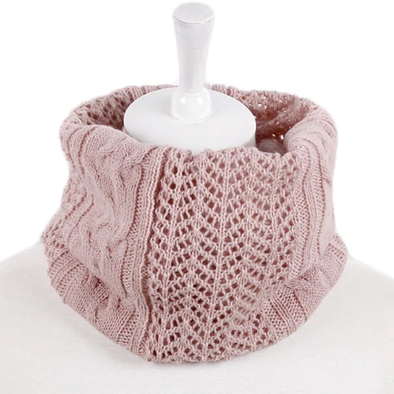 2017 Fashion Autumn Winter Women Warm Knit Scarf Children Neck Warmer Scarf Baby Boys Girls O-Ring Collar Soft And Comfortable