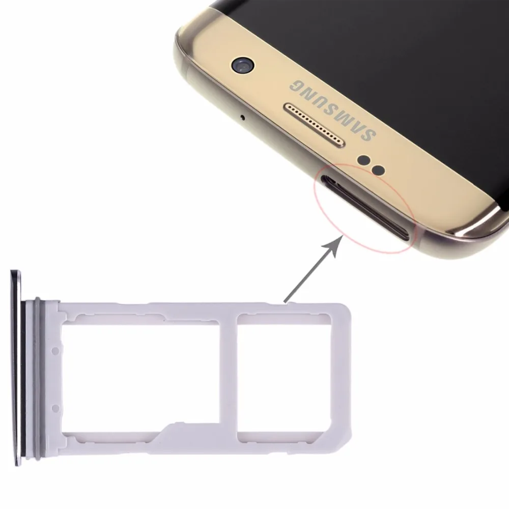 2 sim-карты лоток/лоток для карт памяти Micro SD для samsung Galaxy S7 Edge