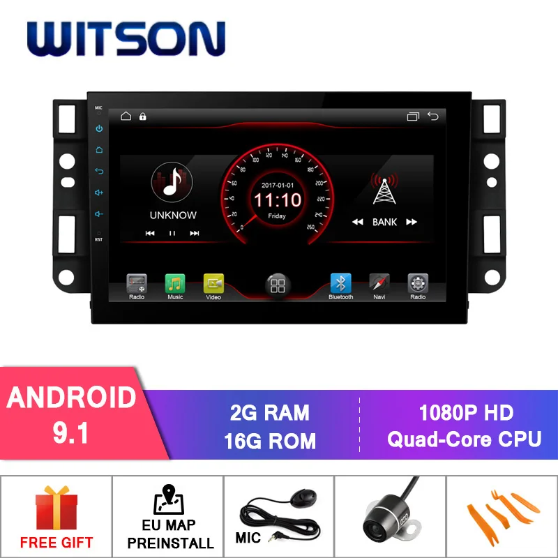 

WITSON Android 9.1 car dvd GPS For CHEVROLET EPICA/CAPTIVA CPU: AC8227L Quad-core ARM Cort Built-in OBD Function 1080P HD Video