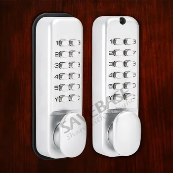 

Metal Case Machinery Keyless Push Button Password Door Lock With 60mm Backset