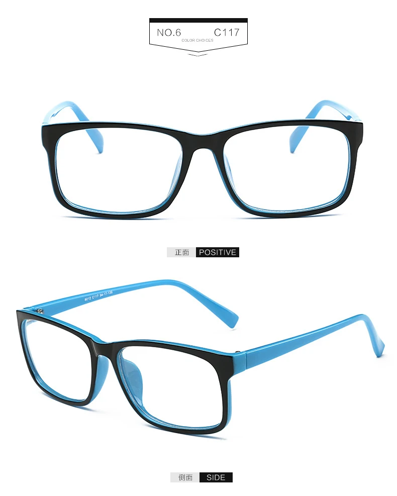 VCKA, новинка, очки для мужчин и женщин, квадратные, брендовые, дизайнерские, оправа для глаз, прозрачные, оптические, близорукость, компьютерные очки, oculos de grau - Цвет оправы: 6