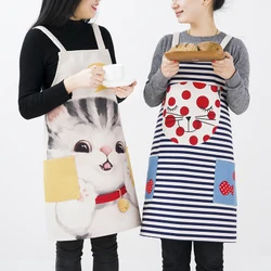 Cartoon apron smock household lovely kitchen lovers work clothes cooking oilproof apron Cartoon apron smock household lovely kitchen lovers work clothes cooking oilproof apron
