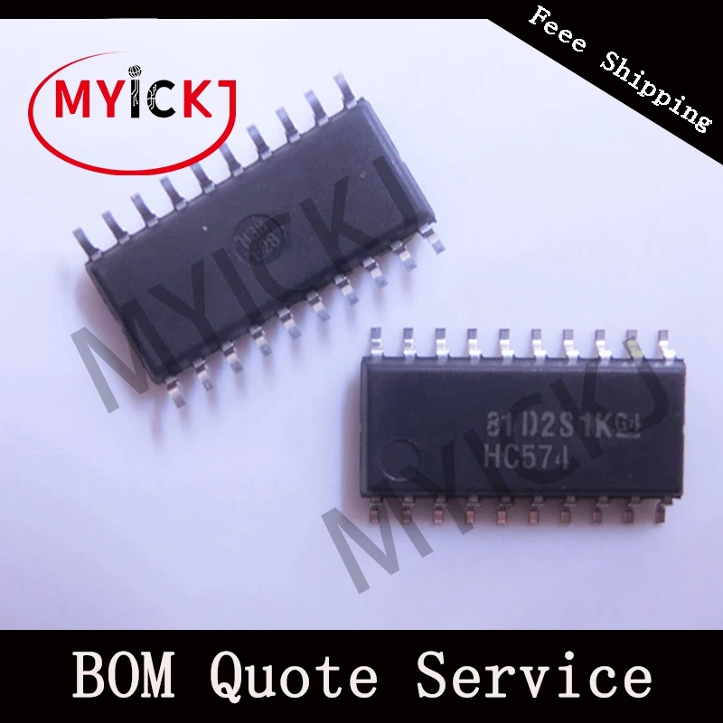 

SN74HC574DWR 10PCS SOP IC CHIP OCTAL EDGE-TRIGGERED D-TYPE FLIP-FLOPS WITH 3-STATE OUTPUTS HC574 SOP-20