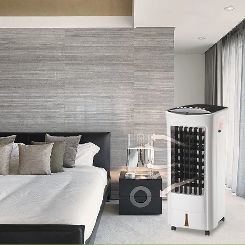 

Multi-functional Cooling Heating System Air Conditioner 5L Conditioning Fan Powerful Wind Timing Humidifier Air Cooler + Remote