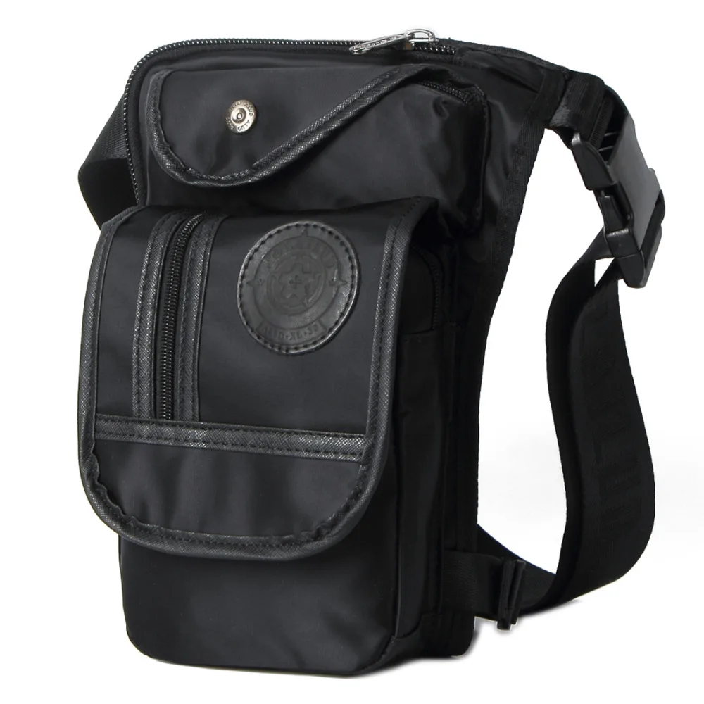 Waterproof Nylon Drop Leg Bag Men Waist Fanny Pack Hip Small Messenger