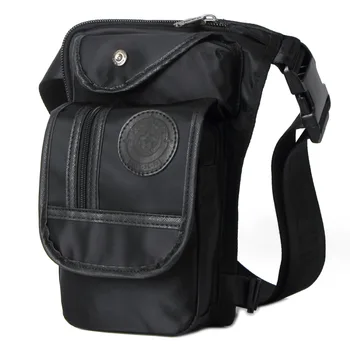 

Waterproof Nylon Drop Leg Bag Men Waist Fanny Pack Hip Small Messenger Shoulder Designer Motorcycle Rider Multi-purpose Bags