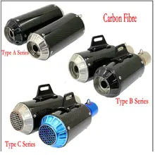 akrapovic yoshimura stainless steel carbon fibre motorcycle exhaust escape moto z750 z1000 cb400 cbr125 bn600 bn300 db killer