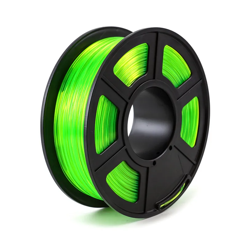PETG Transparent Green 1.75mm 3D Printer Filament 1kg/2.2lbs 3D Printing Plastic Filament PETG Material for FDM 3D Printer