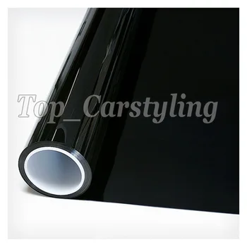 

0% VLT Black window tint film for home building glass covering Self adhesive PROTWRAPS private protect foil 52X30M 5x100ft
