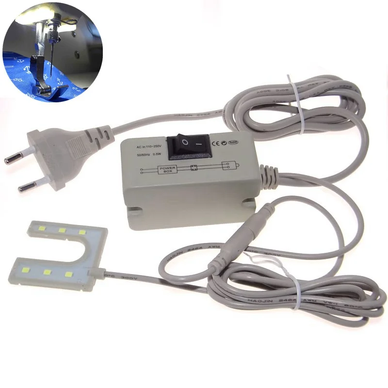 LED bar Sewing Machine Tools Accessories U-Shape Light Lamps Desk Working Table Lamp 110 220v volta