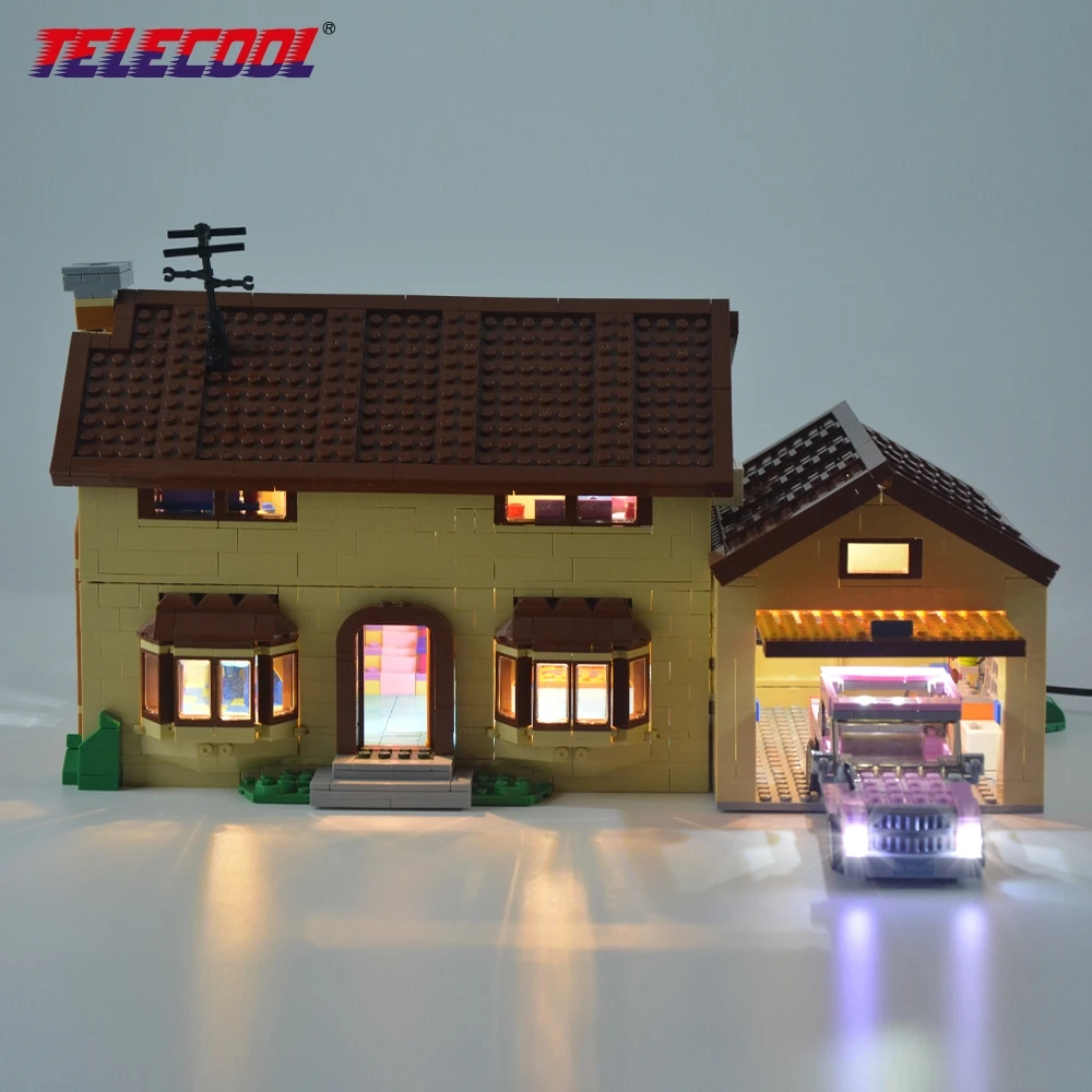 

TELECOOL Led Light Kit For The Simpsons House Light Set Compatible With 71006 And 16005 (NOT Include The Model)
