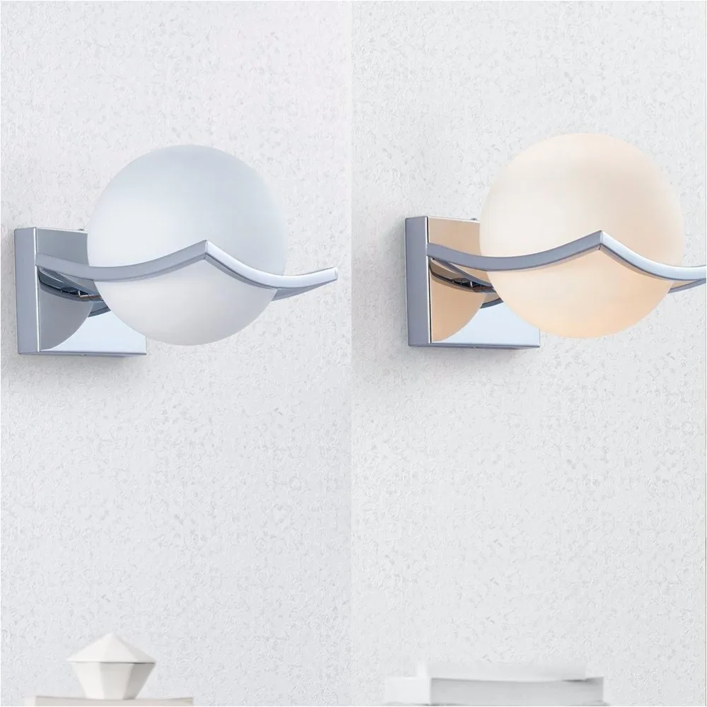 

1X Ball Shape Led Wall Lamp including 220v Warm White E27 LED bulbs