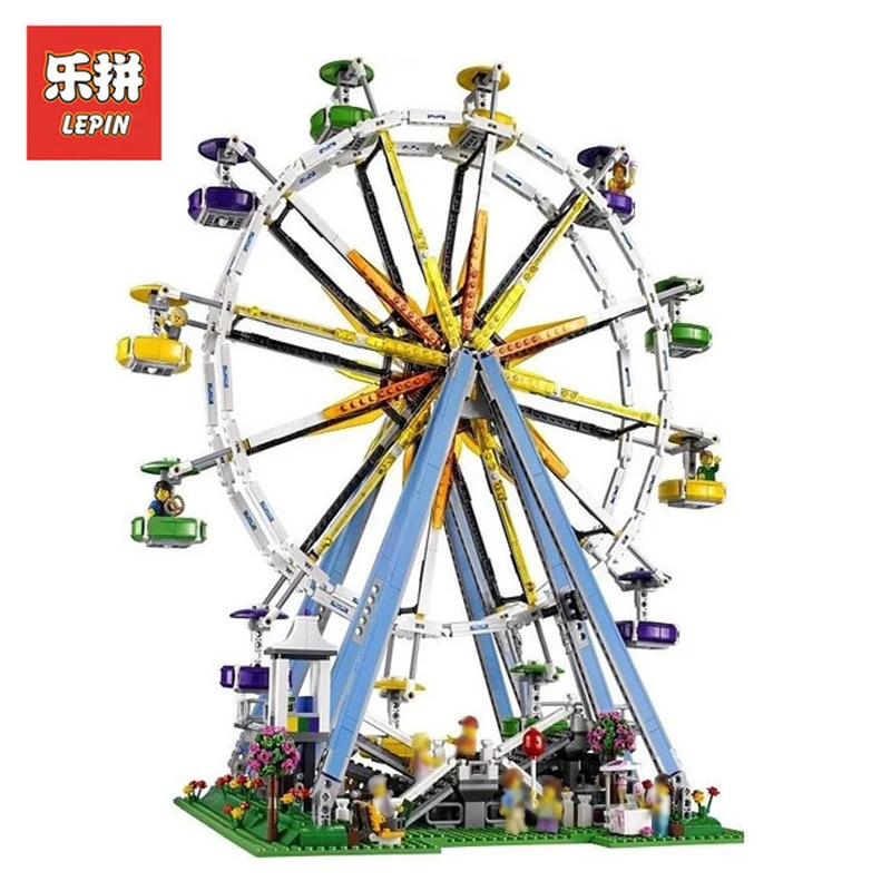 

2018 New DHL 2478Pcs City Street Ferris Wheel Model Building Kits Set Assembling Blocks Educational Toys Gift Compatible 10247