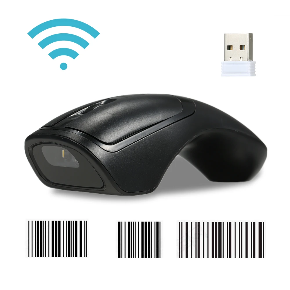 Multifunctional 2.4G Wireless Mouse Cursor Barcode Scanner Wireless