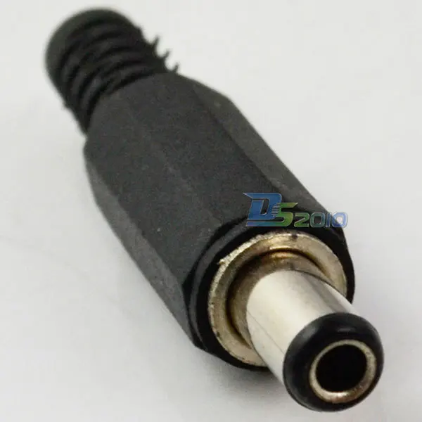 Высокое качество короткий 5,5x2,5 мм DC силовой кабель штекер коннектор адаптер пластиковая черная головка