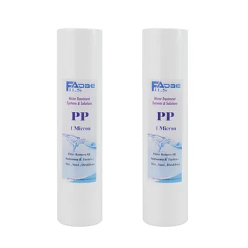 

10-Inch X 2.5-Inch Sediment Polypropylene RO Replacement Filter Cartridge 1 Micron, 2-Pack
