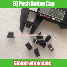 10 шт. смеситель эквалайзер крышка нажимной кнопки/отверстие 4 мм эквалайзер крышка нажимной кнопки/прямой Слип компенсатор звукоусилителя черная ручка
