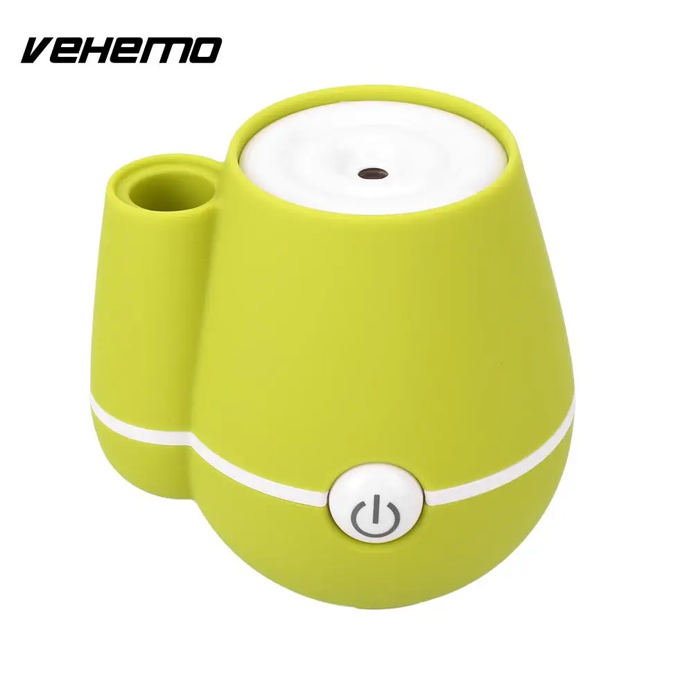 VEHEMO ваза 220 мл Автомобильный увлажнитель воздуха освежитель, очиститель воздуха домашний распылитель Авто диффузор офис - Название цвета: green