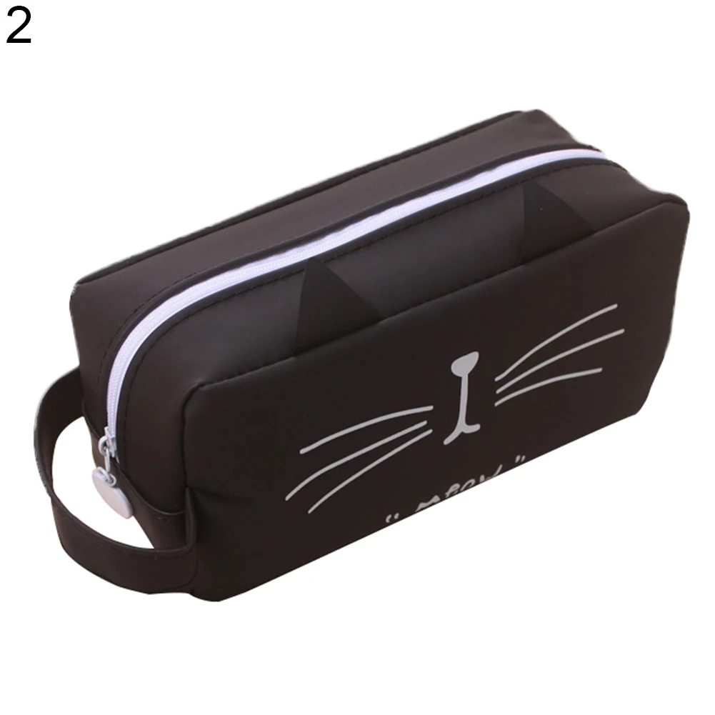 Adorable Cats Cute Silicone Case Zipper Pouch Cosmetic Bag Pouch