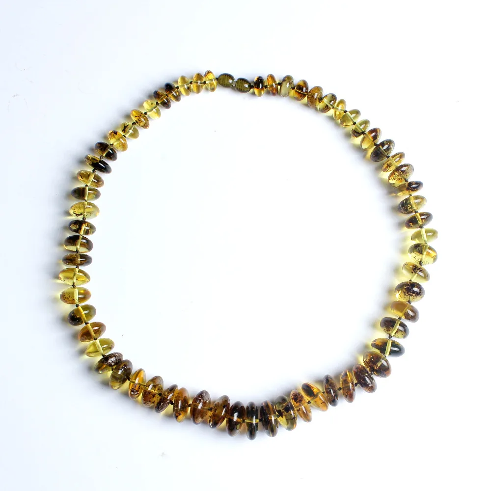 

JIUDUO Natural beeswax Necklaces Sterling silver original DIY authentic Baltic Amber hand string of a map of a gift certificate