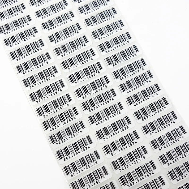 Пустой штрих-код Термотрансферная этикетка 30 мм X 10 мм, рулон 20000 стикер, мелованная бумага стикер, белая наклейка бумага для штрих-кодов