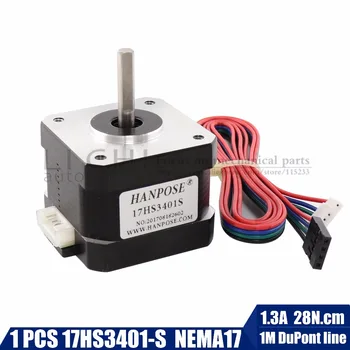 

Free shipping and Quality 17HS3401S 4-lead Nema 17 Stepper Motor 42 motor 42BYGH 1.3A CE ROSH ISO CNC Laser and 3D printer