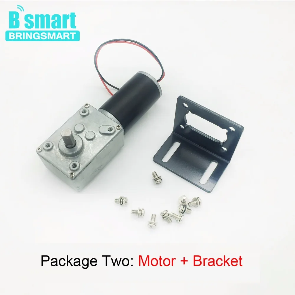 Bringsmart a58sw31zy электродвигатель 70kg. см DC червь мотор Двигатель 12 В 24 электро мини