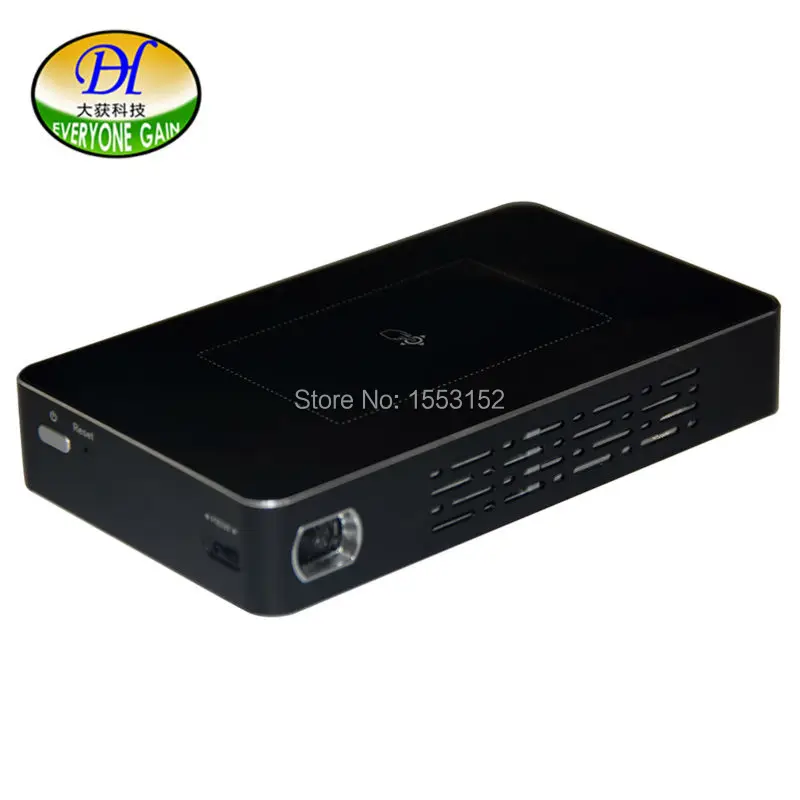 2016 hd font b projector b font dlp mini projetor 3D led beamer Build in 5400MA