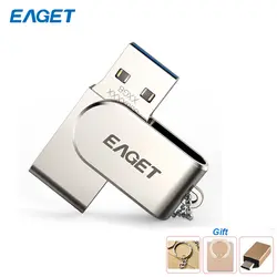 Eaget S30 USB 3,0 высокоскоростной металлический USB флеш-накопитель 16 Гб оперативной памяти, 32 Гб встроенной памяти, 64 ГБ флэш-накопитель