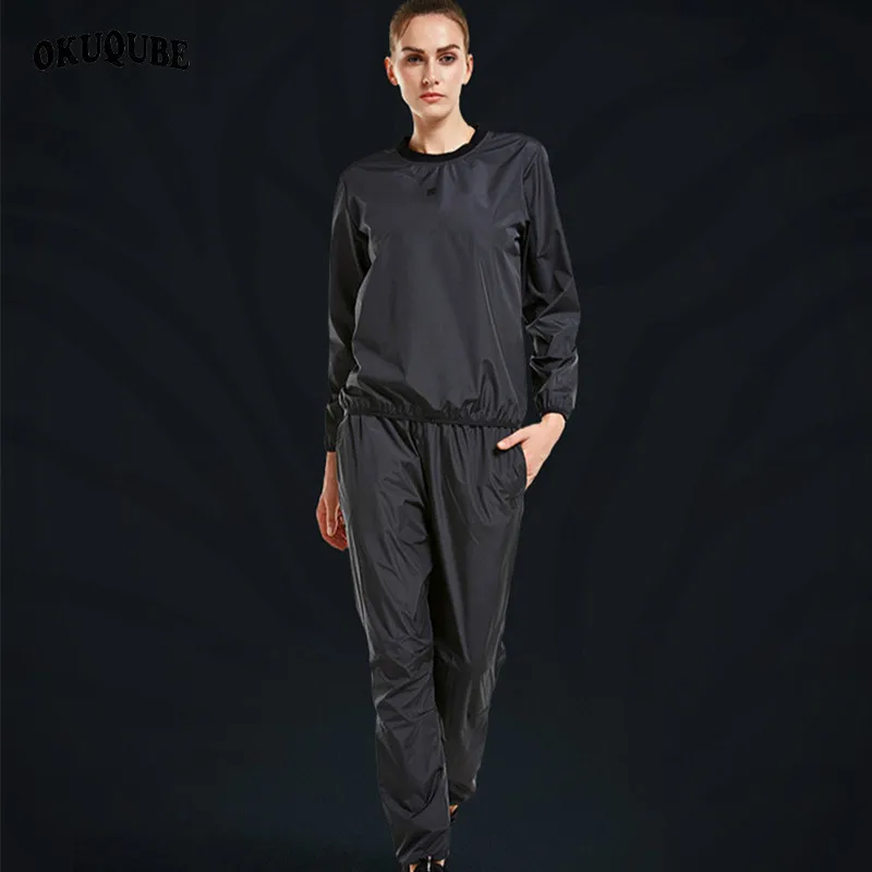 

New Sports Jogging Suits Mens Womens Gym Running Set Fitness Training Clothing Weight Loss Sweating Sauna Sportswear