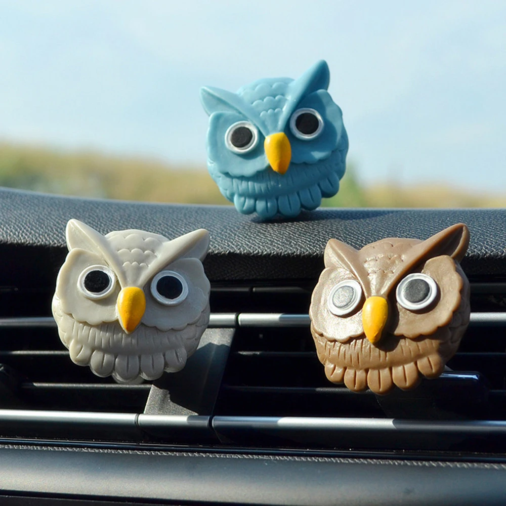 

Car Fragrance Clip Owl Cartoon Perfume Air Vent Freshener Auto Interior Outlet Decoration Accessory Trim Diffuser Adornment Gift