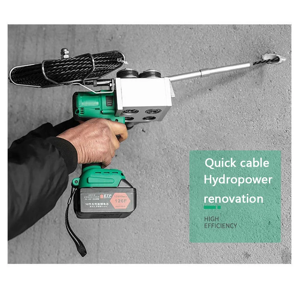 Automatic Electric charging stringing wire machine Pull Wire Through