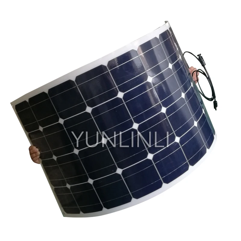 

Solar Panel Single Crystal Flexible Solar Panel For Car Charging Solar Power Charger Suitable To Sharge 12V Battery PVM 100