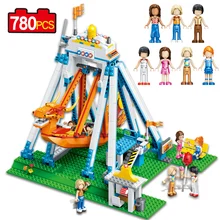 780pcs City Theme Funny Park Paradise Kids Building Blocks Toy Assembled Building Bricks Enlighten Toys For Children Xmas Gift