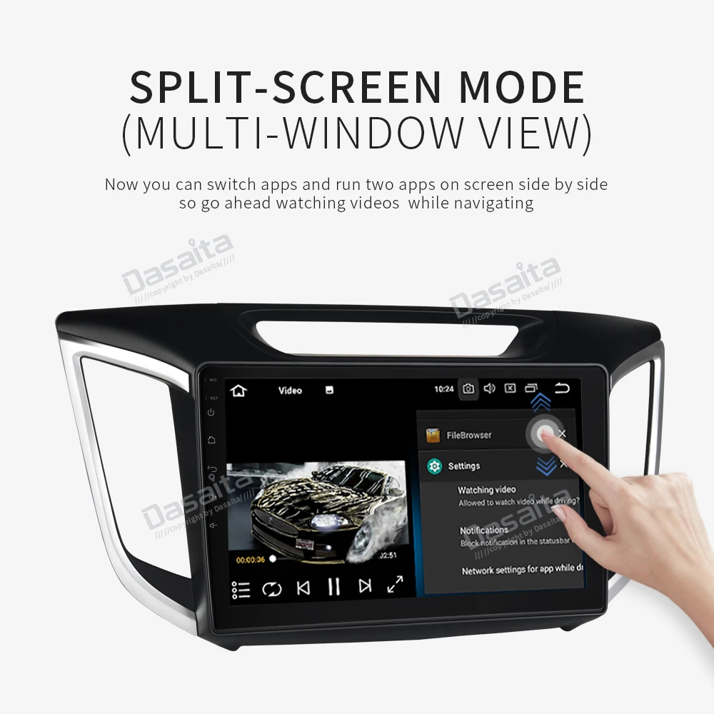 Cheap Car Multimedia Player for Hyundai IX25 GPS 2014 2015 2016 with Android 9.0 10.2" IPS Support Wifi Bluetooth MP3 Navi  Headunit 2