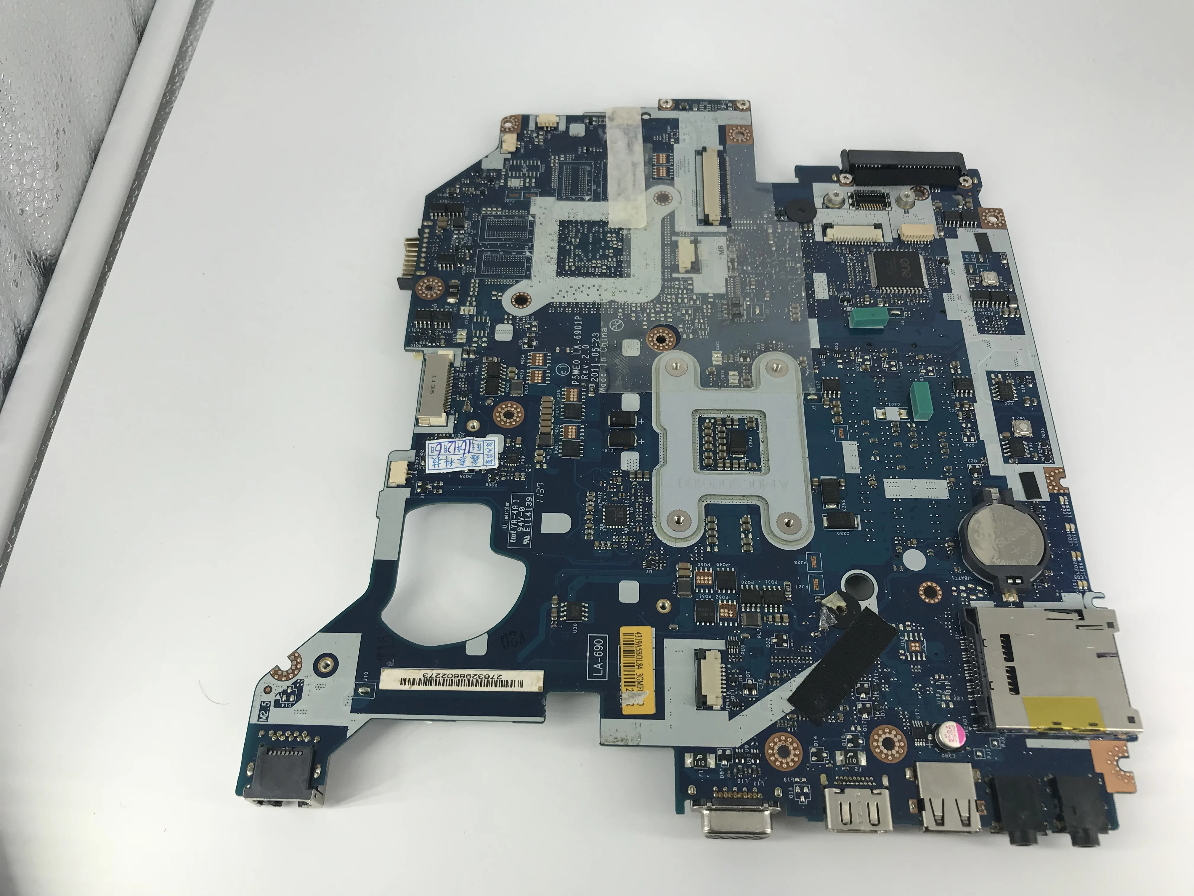 

Kai-Full Laptop motherboard for ACER Aspire 5750 5750G 5755 5755G PC Mainboard P5WE0 LA-6901P tesed DDR3
