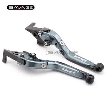 

For YAMAHA XP500 T-MAX XP530 T-MAX 2010-2016 Titanium Motorcycle Adjustable Folding Extendable Brake Clutch Lever logo TMAX