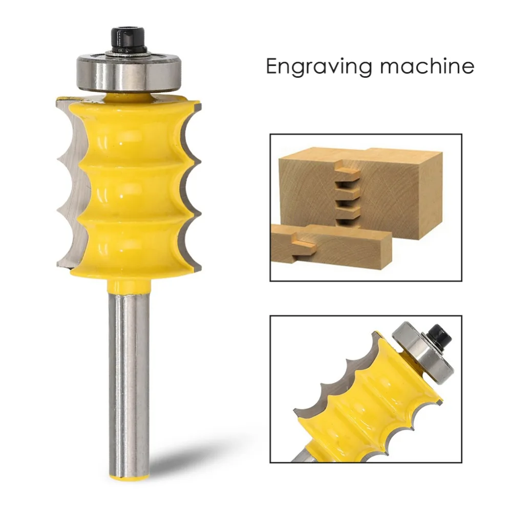 3 канавки фреза Shrank Деревообработка 1/4 фреза отделка гравировка столярные машины