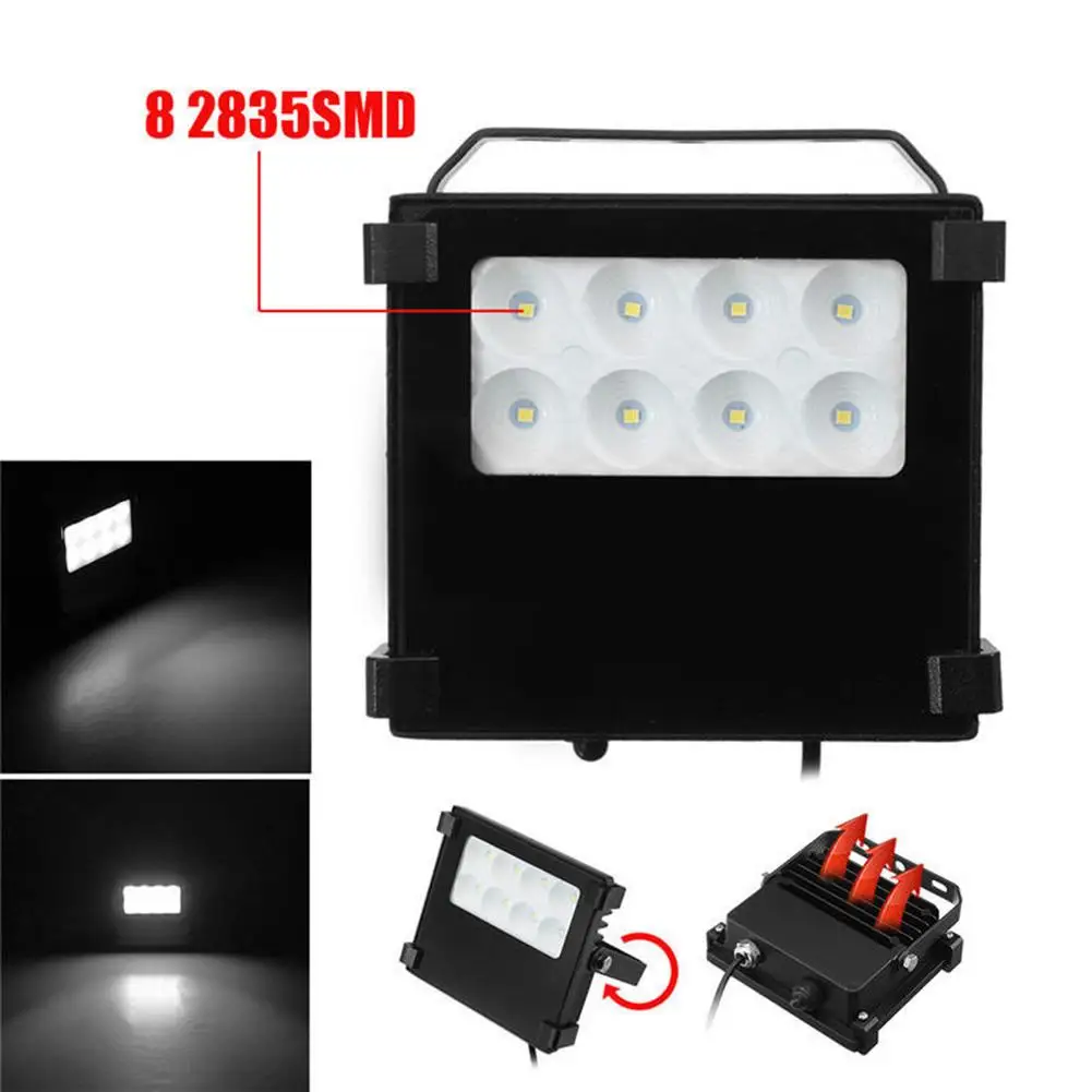 

10 W Constant Current Highlight 8 LED Solar Lamp Garden Wall Lamps Lawn Floodlights With Remote Control Dropship 6.14