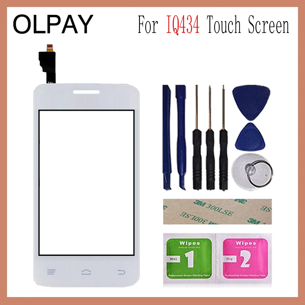 OLPAY 3,5 ''для Fly IQ434 IQ 434 сенсорный экран дигитайзер панель запасные части сенсорный экран Переднее стекло объектив сенсор