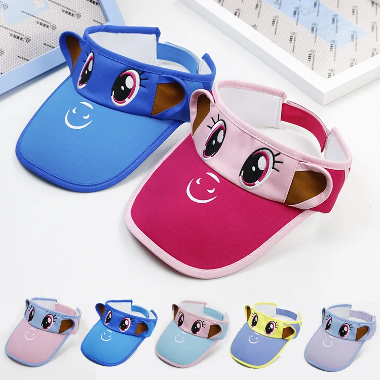 

Cartoon Baby Sun Hat Pony Girls Cap Kids Visor Hat Summer Adjustable Kids Girls Sports Sun Hat