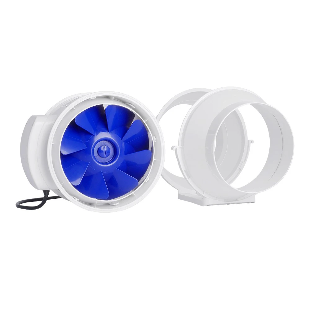 220V 6 inch Home Silent Inline Duct Fan Strong Ventilation Extractor Fan Kitchen Air Clean Fan Power Ventilation Bathroom Fan