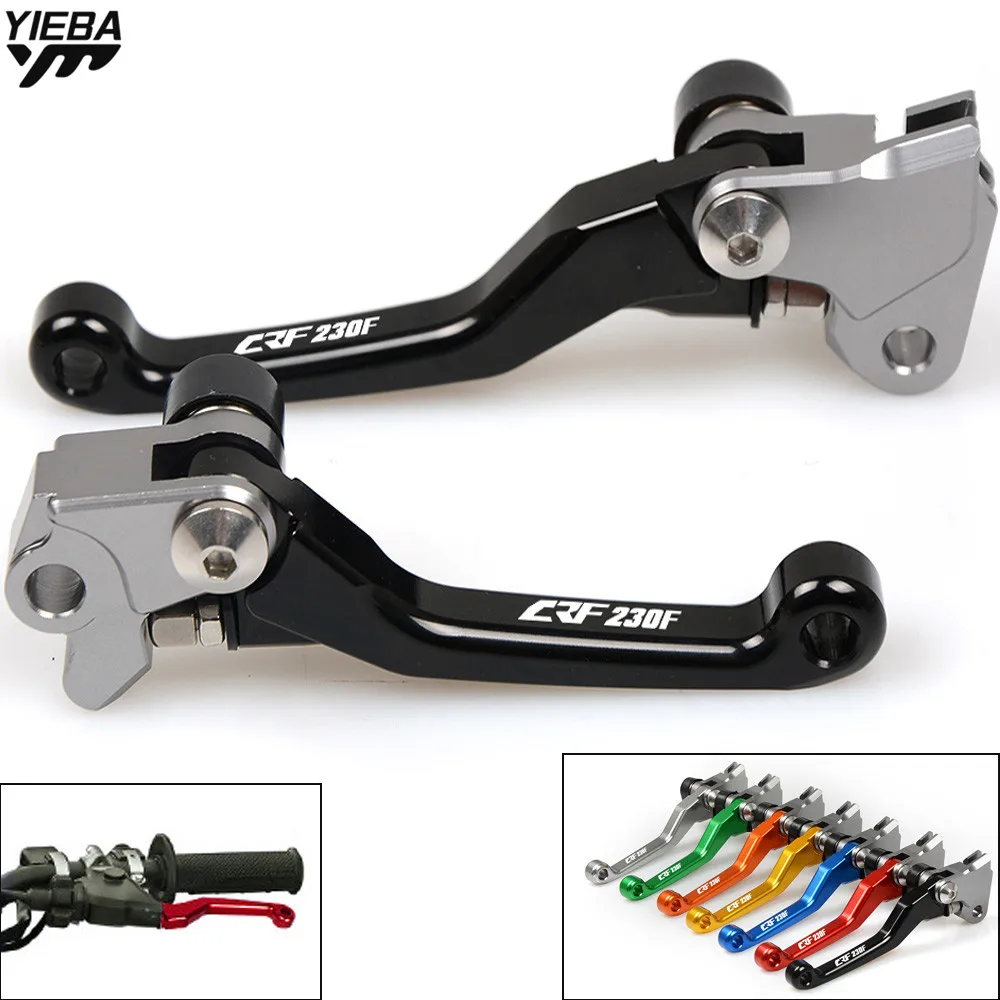 With LOGO Motorcycle Motocross Dirt Bike Brake Clutch Lever For Honda CRF230F CRF 230 F 2003-2009 Pit Bike Brake Clutch Handle