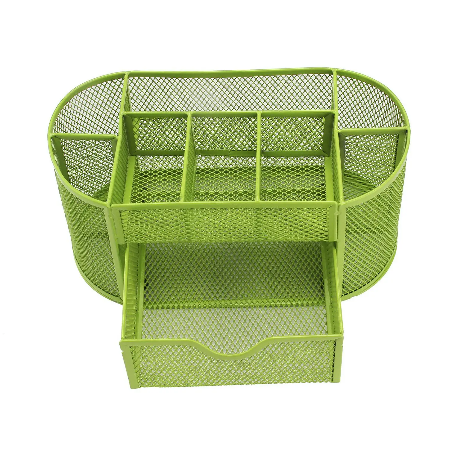 

PPYY NEW -Pen Pencils Mesh Holder Stationery Container Desk Tidy Organiser Office School, Green