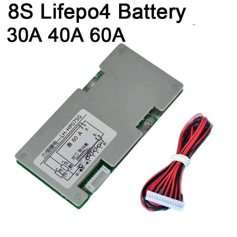 8S 30A 40A 60A Lifepo4 литий-железо-фосфатных аккумуляторов и Батарея защиты инвертор для платы W баланс схемы 3 S-8 S BMS PCB 4S 3,2 V