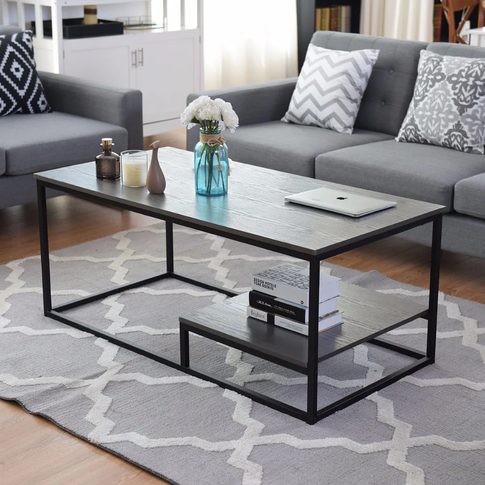 Giantex 2-Tier Coffee Cocktail Accent End Table Sofa Side Living Room Furniture W/shelf Living Room Furniture HW58266 Giantex 2-Tier Coffee Cocktail Accent End Table Sofa Side Living Room Furniture W/shelf Living Room Furniture HW58266