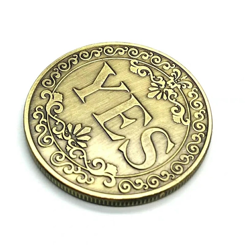 Да или нет памятная монета Цветочная да буквы классические Волшебные трюки