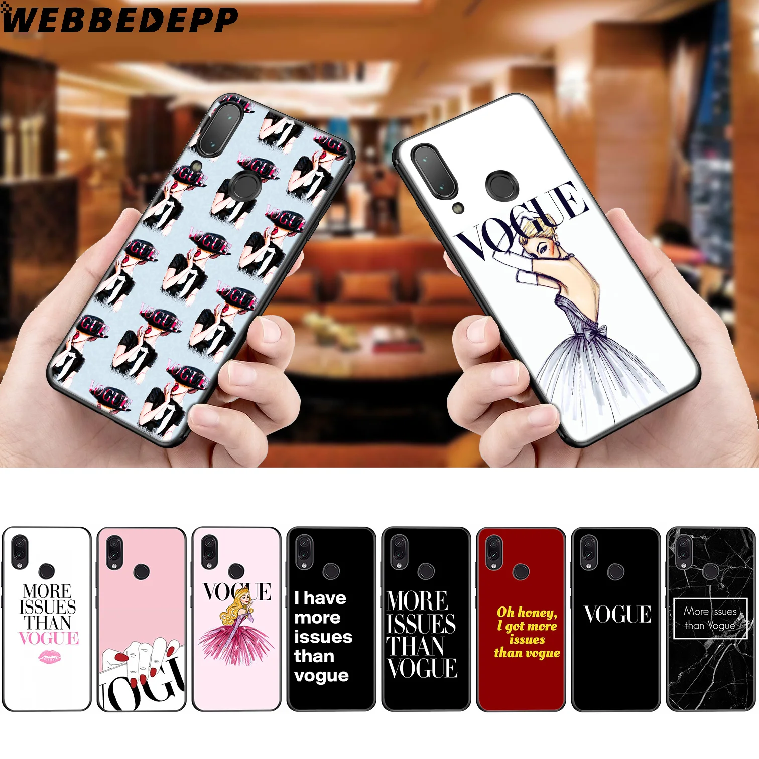 VOGUE Girl Soft Case for Xiaomi Redmi K20 7A 4A 4X 5 5A 6 6A S2 Note 8 4 7 Pro Plus Prime |