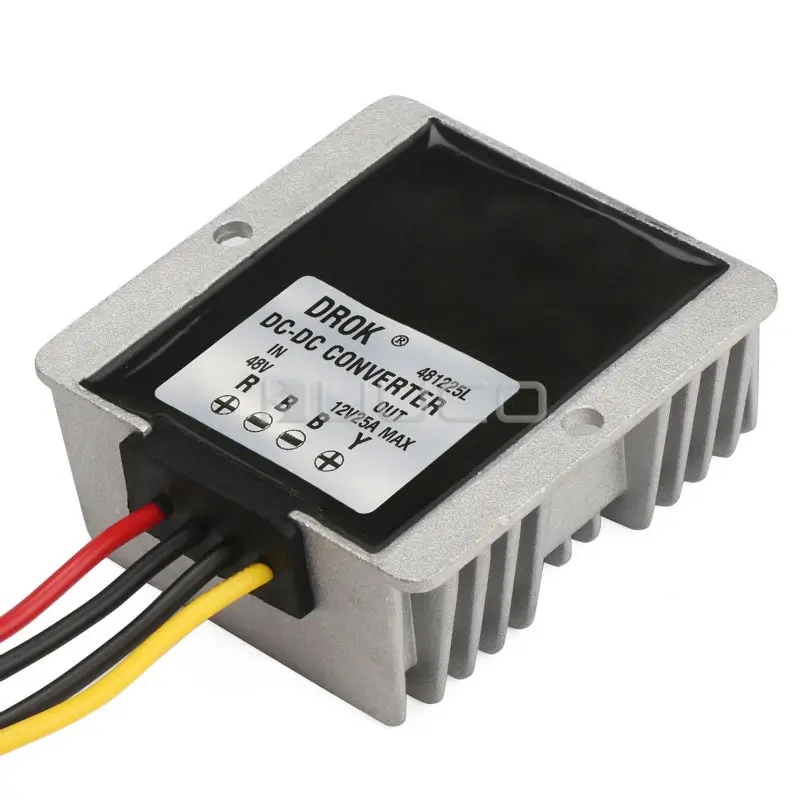 DC Buck Power Supply Module 48V(30~60V) to 12V 25A 300W Step Down Converter/Voltage Regulator/Adapter/Driver Waterproof | Обустройство