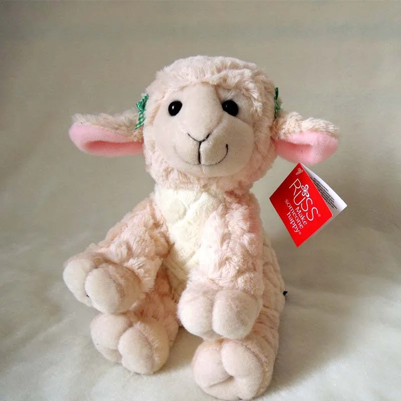 Free shipping sheep plush toy teddy soft stuffed doll now arrived 25cm 5piece/lot | Игрушки и хобби